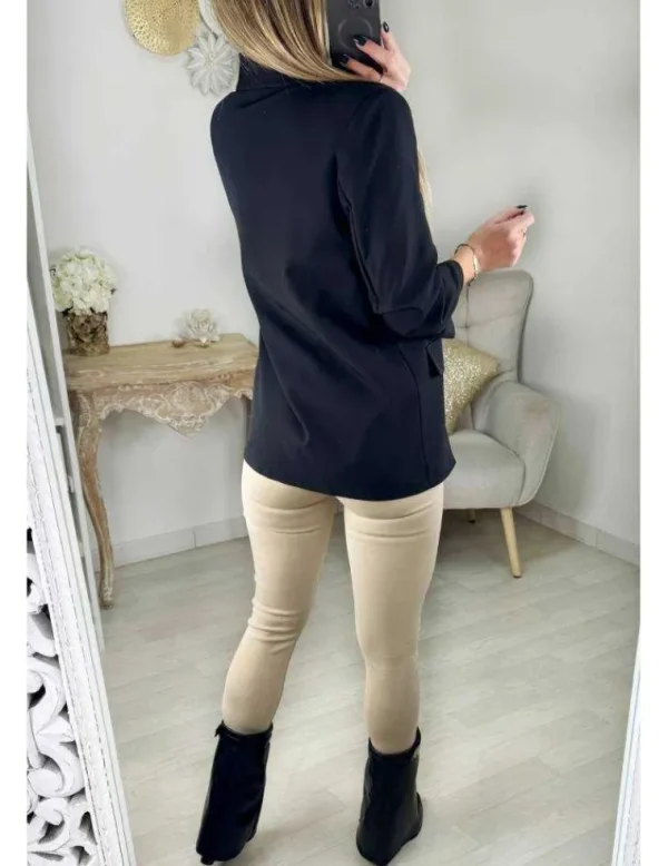 My Look Féminin Blazer classique noir Outlet