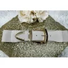 My Look Féminin ceinture élastique beige boucle carrée Best