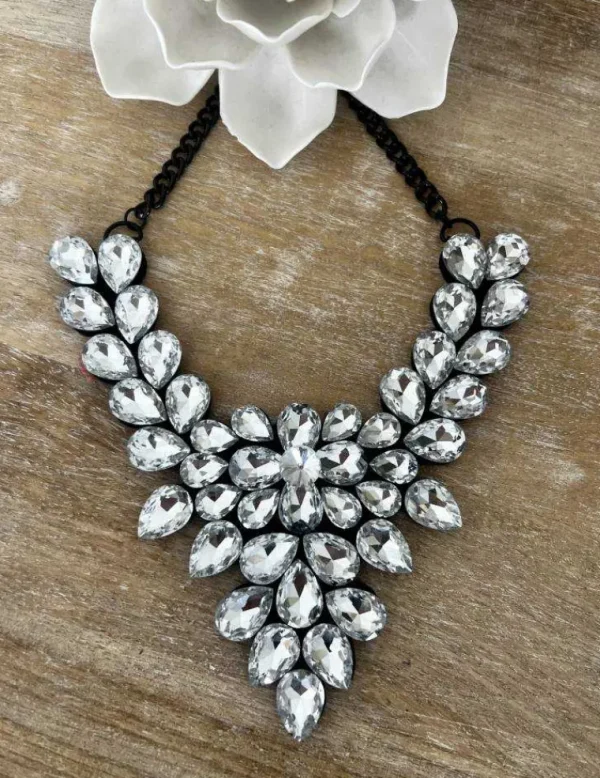 My Look Féminin collier de princesse strass argentés Outlet
