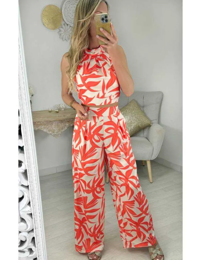 ensemble_top_nou__pantalo_1.webp My Look Féminin ensemble top noué pantalon motifs orange New