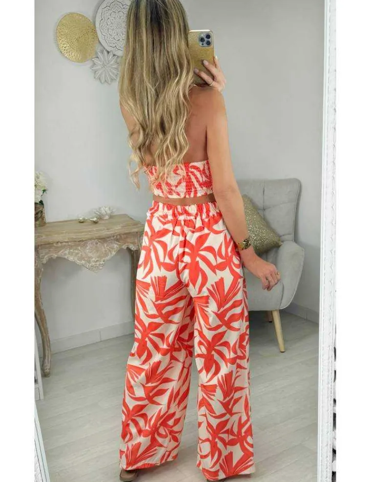 ensemble_top_nou__pantalo_2.webp My Look Féminin ensemble top noué pantalon motifs orange New