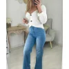 My Look Féminin Gilet blanc boutonné Best