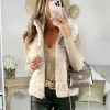 My Look Féminin gilet style fourrure beige Sale