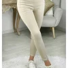 My Look Féminin jeans beige slim basique New
