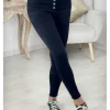 My Look Féminin jeans noir push-up 5 boutons Outlet