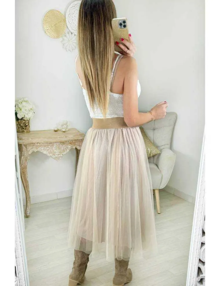 jupe_milongue_en_tulle_be_1.webp My Look Féminin jupe mi-longue en tulle beige Hot
