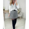 My Look Féminin Jupe plissée silver scintillante Clearance