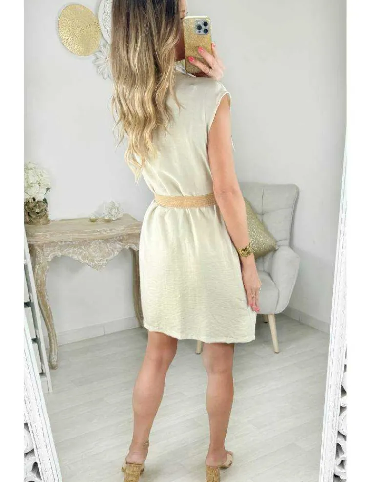 jupe_style_lin_beige_amp__2.webp My Look Féminin jupe style lin beige & sa ceinture Best
