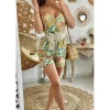 My Look Féminin Ma combi-short imprimé "hippie vibes" Outlet