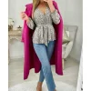 My Look Féminin Ma jolie blouse nouée " pink & purple cachemire" New