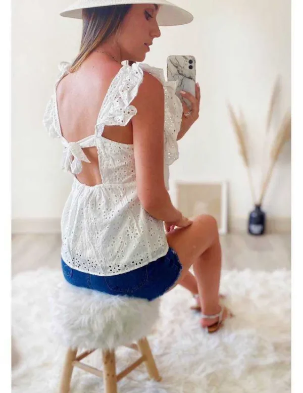 My Look Féminin Ma jolie blouse "broderie Anglaise" Discount