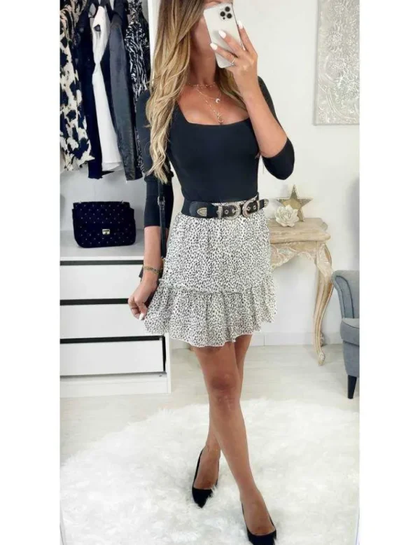 My Look Féminin Ma jolie jupe à volants "Léo & Gold" Discount