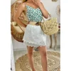 My Look Féminin Ma jolie jupe blanche "volants et broderies" Sale