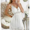 My Look Féminin Ma jolie robe blanche en broderie "joli dos croisé & smocké" Discount