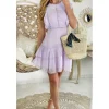 My Look Féminin Ma jolie robe lila & plumetis New