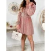 My Look Féminin Ma jolie robe rose taille drapée et petits coeurs Outlet