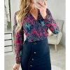 My Look Féminin Ma jupe bleue marine "volant et boutons dorés" Online