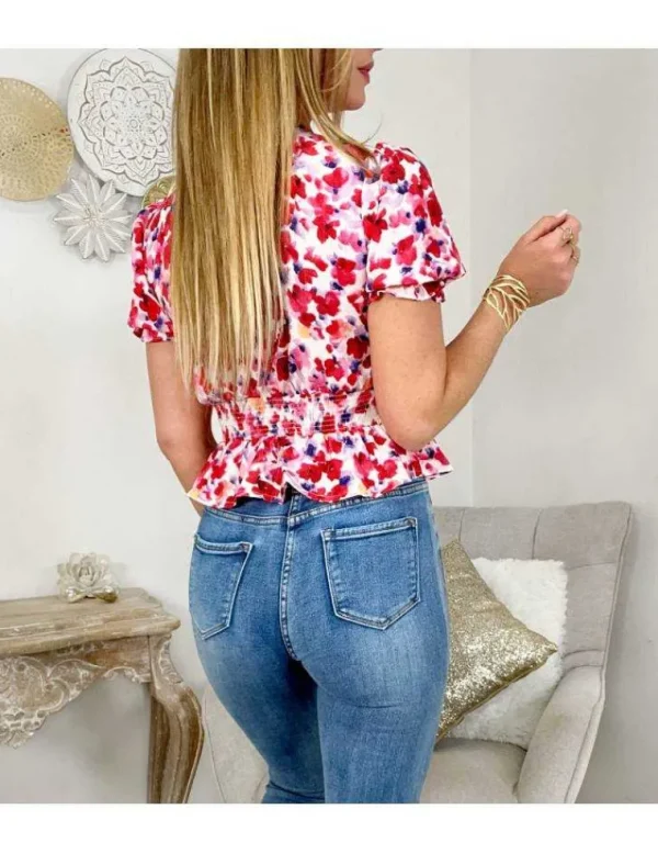 My Look Féminin Ma petite blouse boutonnée "so flowers" Outlet