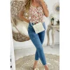 My Look Féminin Ma petite blouse fleurie et boutonnée "épaules froncées" Sale