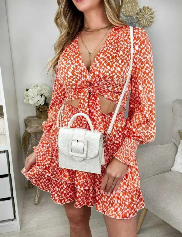 My Look Féminin Ma petite jupe à volants " summer print" Outlet