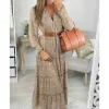 My Look Féminin Ma robe boutonnée & smockée camel "style bohème" Fashion