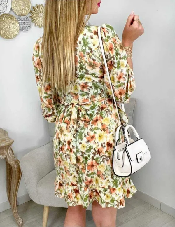 My Look Féminin Ma robe portefeuille "spring flowers" Discount