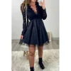 My Look Féminin Ma superbe robe noire "Tulle & dentelle" Discount