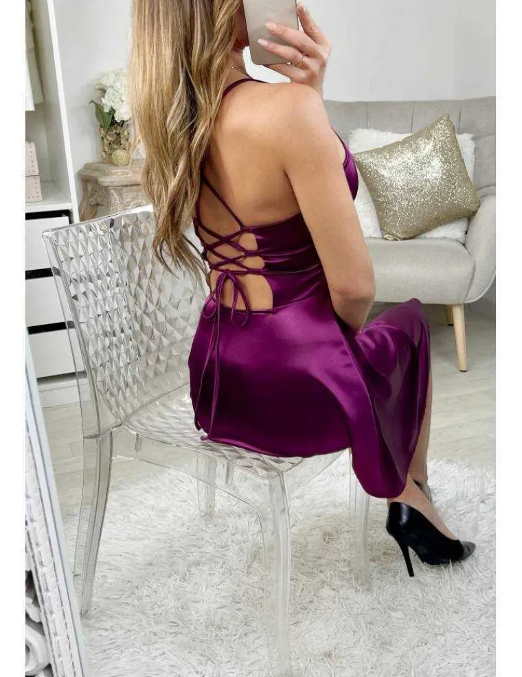ma_superbe_robe_satine_pu_0.webp My Look Féminin Ma superbe robe satinée purple "dos lacet" New