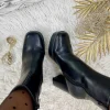 My Look Féminin Mes bottines Noires "Bout carré" Hot