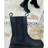 My Look Féminin Mes bottines "noir mat" à talon crantés Best