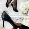 My Look Féminin Mes escarpins noirs basic "style cuir" Discount