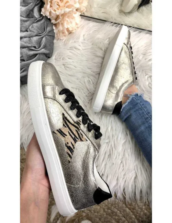 My Look Féminin Mes jolies baskets "gold star" Best