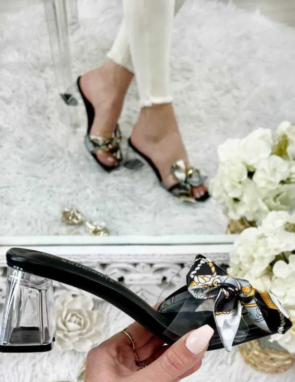 My Look Féminin Mes jolies mules "Gold & Foulard" Hot