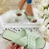 My Look Féminin Mes jolies mules vert O et petits clous argent Fashion