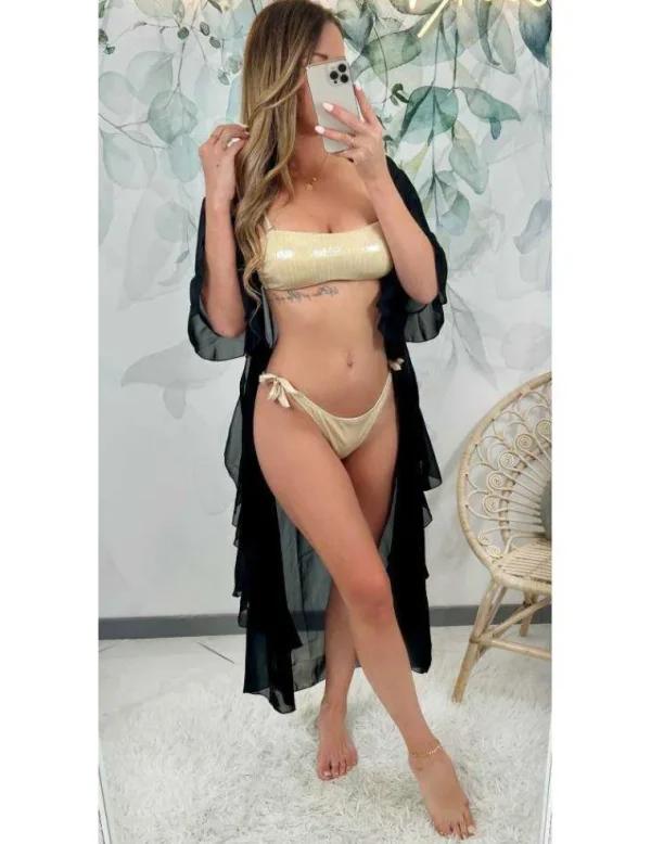 My Look Féminin Mon bas de maillot "Gold & Irisé" Sale