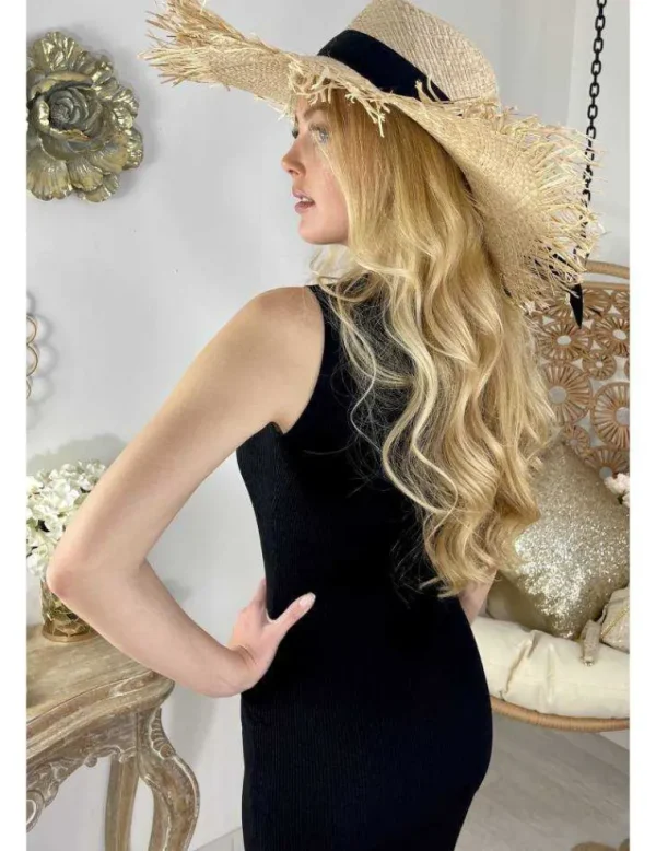 My Look Féminin Mon chapeau de paille beige et joli noeud Discount