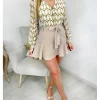 My Look Féminin Mon chemisier en voilage "green & orange print" New