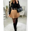 My Look Féminin Mon chemisier en voilage noir & plumetis "petits volants" Online