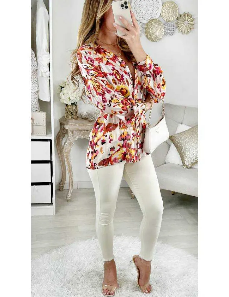 mon_chemisier_en_voilage__1.webp My Look Féminin Mon chemisier en voilage "Pretty flowers & liserés Gold" Best