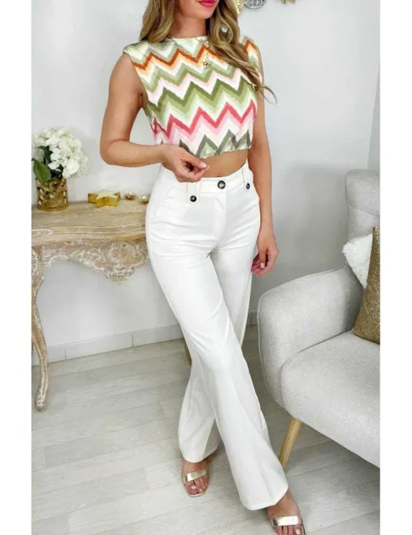 My Look Féminin Mon crop top épaulé "coup de coeur" Best