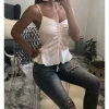 My Look Féminin Mon fabuleux top rose poudré satiné et plissé Fashion