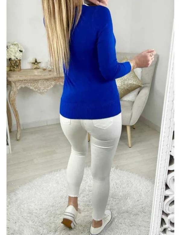My Look Féminin Mon gilet bleu roi "so basic" Online