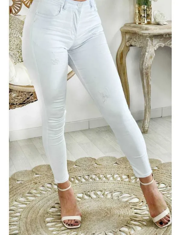 My Look Féminin Mon jeans blanc used New