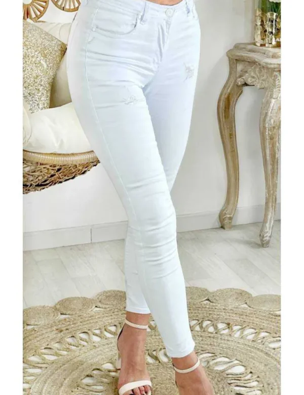 My Look Féminin Mon jeans blanc used New
