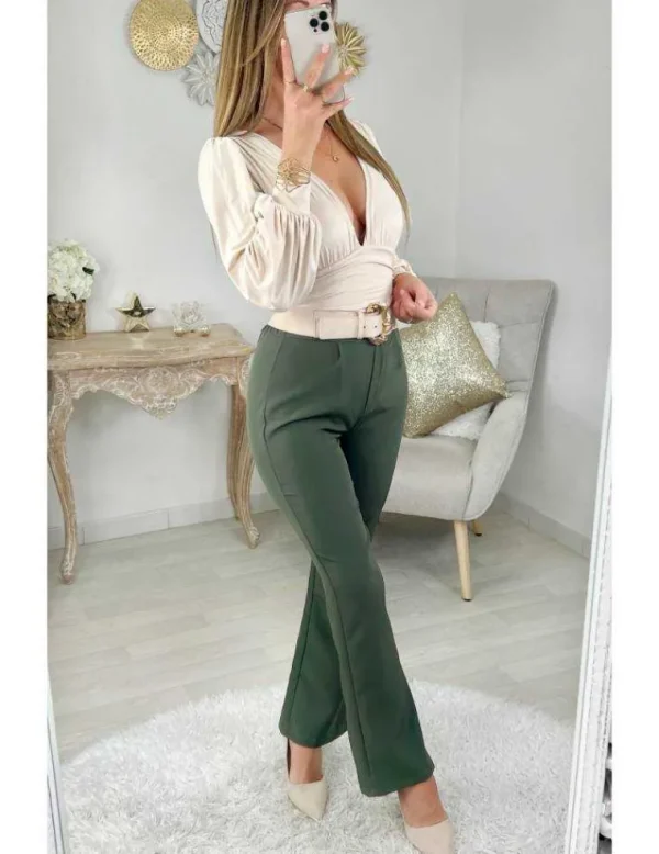 My Look Féminin mon joli body tout doux beige " drapé & froncé" Sale
