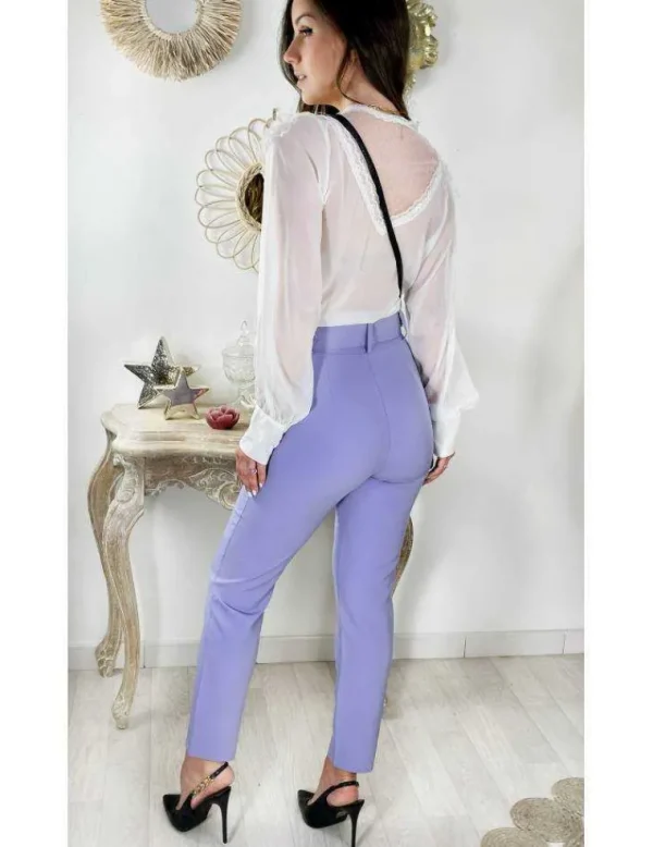My Look Féminin Mon joli chemisier blanc voilage "dentelle et plumetis" Fashion