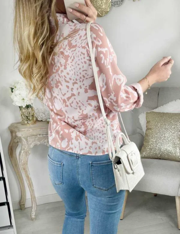 My Look Féminin Mon joli chemisier" Pink print" New