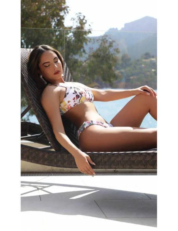 My Look Féminin Mon petit bikini "White & flowers" Fashion