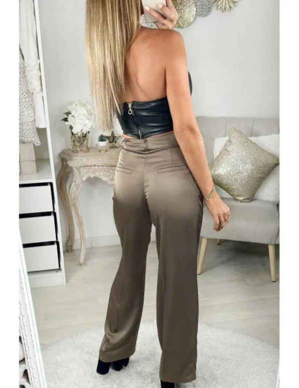 My Look Féminin Mon petit bustier noir "style cuir" Best