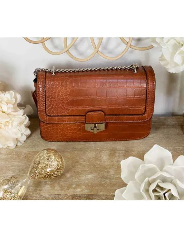 My Look Féminin Mon petit sac style valisette camel Best